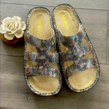 Alegria Dinah leather size 42 straps women Comfort Mules