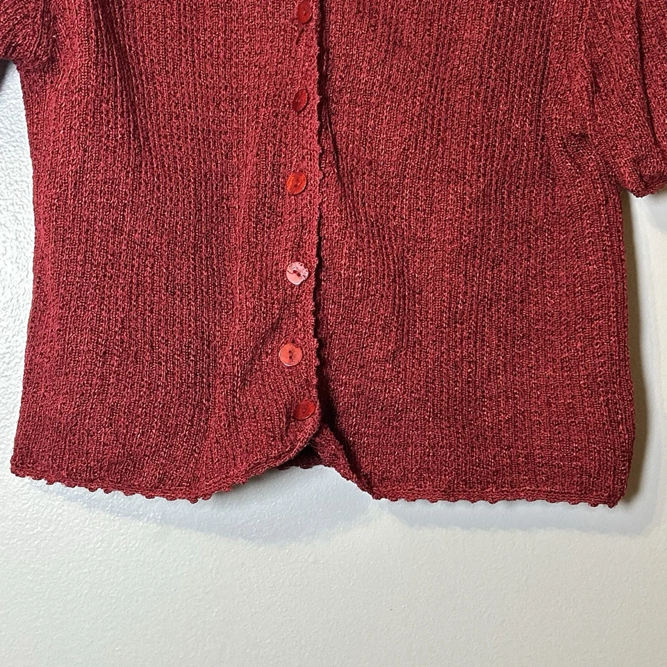 Cárdigan Suéter Vintage Sag Harbor Petite Botón Boho Cottagecore Teacher Grande Foto 2 de 4