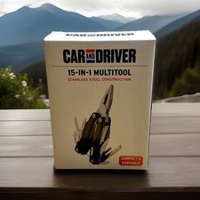 Car and Driver 15-in-1 Multitool Stainless Steel Pliers Knife Screwdriver NEW