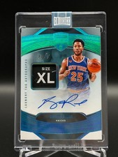 DERRICK ROSE 2024-25 EMINENCE PLATINUM LAUNDRY TAG WORN PATCH 1/1 ON CARD AUTO