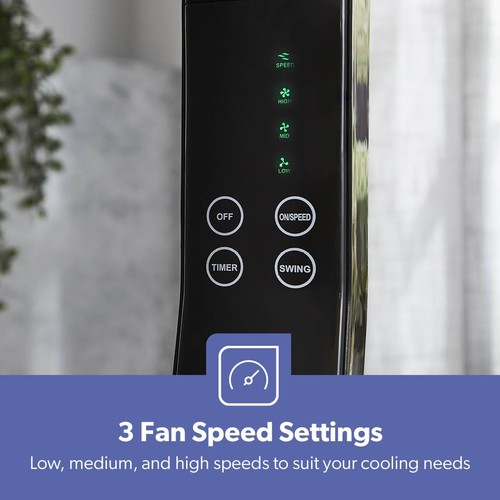 GEEPAS 16’’ Pedestal Fan Floor Standing Oscillating Cooling Fan 3 Speed 45W - Picture 7 of 11