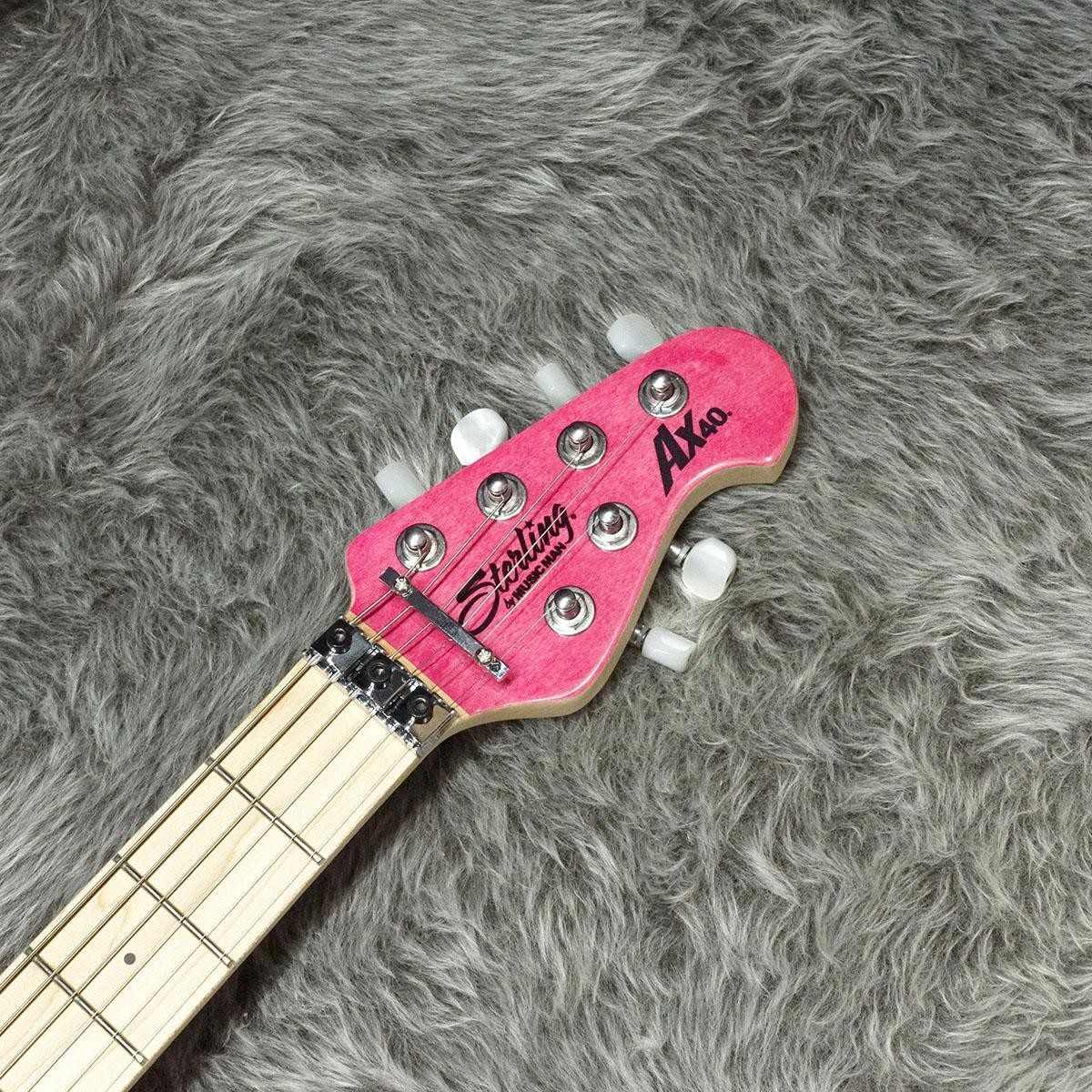 ギター Sterling by MUSIC MAN AXIS AX40 Pink Sterling by MUSICMAN AXIS AX40-TPK-M (Trans Pink) ｜イケベ