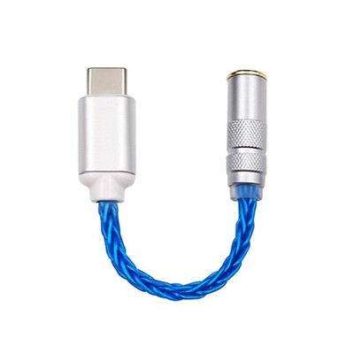 Praktischer Audioanschluss mit USB TypC auf 2 5/3 5/4 4mm AUX Konverter