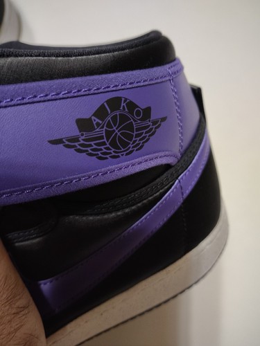 Jordan Men's 9.5 Jordan 1 KO High Black Field Purple DO5047-005 - Picture 8 of 24