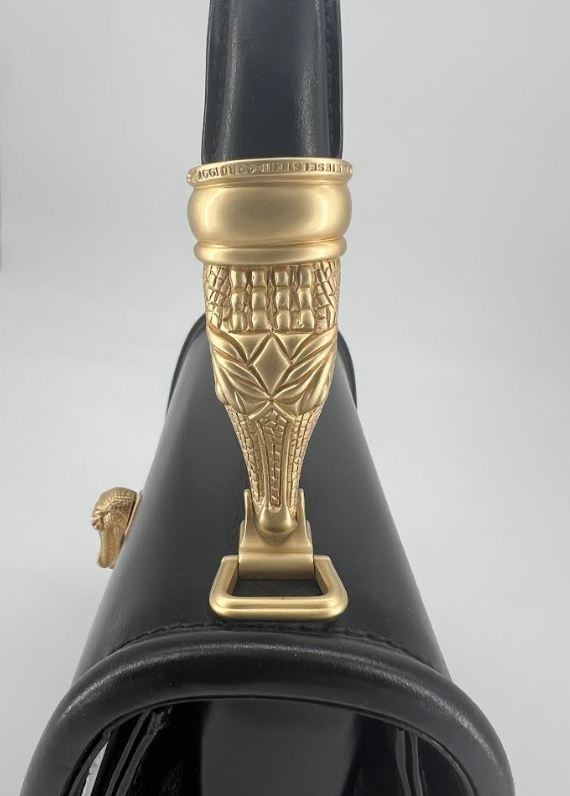 BARRY KIESELSTEIN CORD* ICONIC BLACK LEATHER ALLIGATOR TROPHY