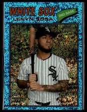 2026 Topps Heritage #339 Lenyn Sosa Chrome Light Blue Sparkle Refractors