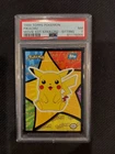 PSA 7 Pikachu (Sitting) Sticker Card Topps Pokemon Movie Edition