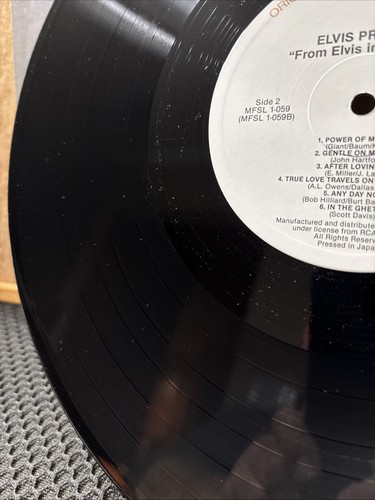 Elvis Presley From Elvis In Memphis Mobile Fidelity Sound Lab Lp / All Inserts M - Picture 11 of 14