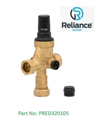 Reliance Ventile PRED320105 320T, 3 Anschlüsse Druckminderventil, 3,5 bar Prv 3/4