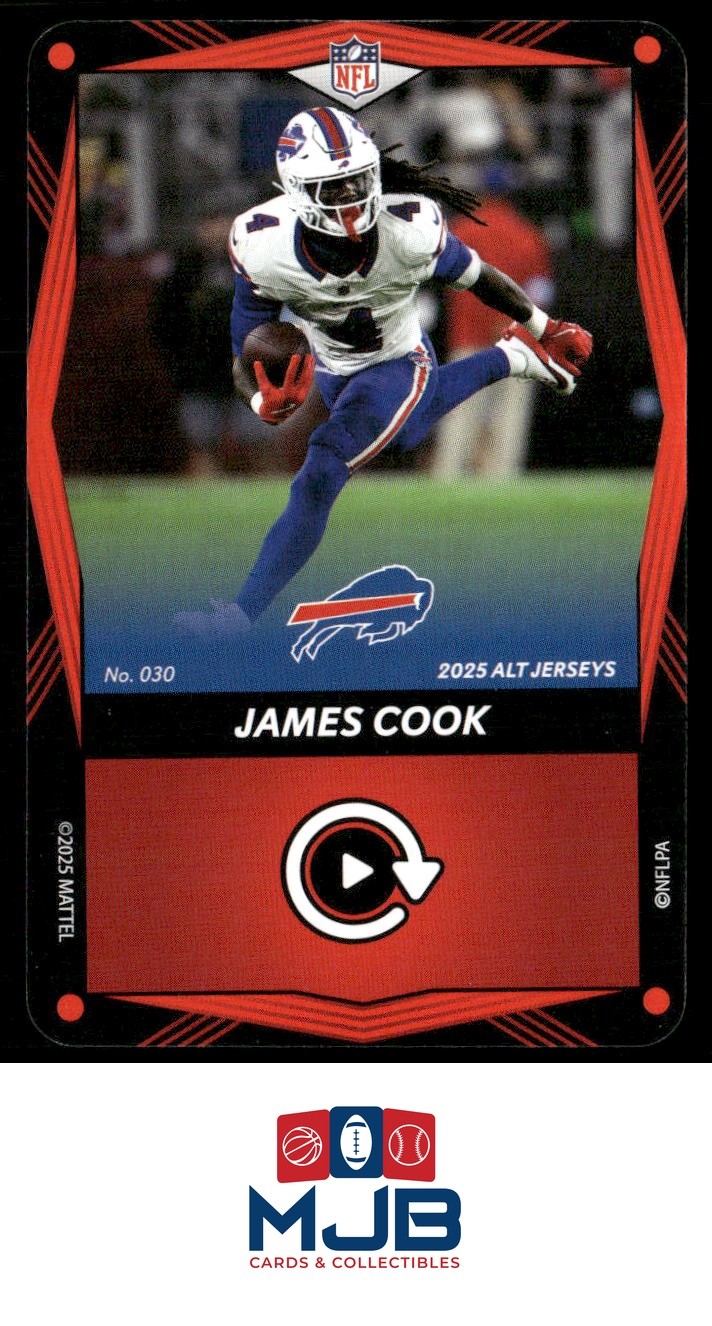 2025 UNO Elite Alt Jerseys Edition - Red James Cook #030