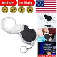 Illuminated Pocket Magnifier with Non-Slip Grip - Perfect for Reading & Hobbies