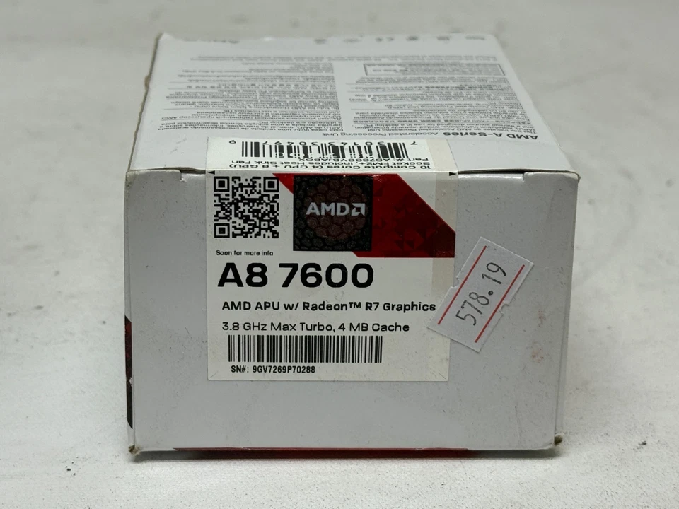 NEW AMD APU A8-7600 w/ Radeon R7 Graphics & Heat Sink (3.10GHz) - Lot of 5 - Image 3 of 3