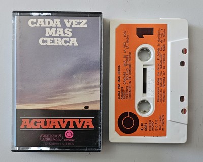 CASSETTE AGUAVIVA Cada Vez Mas Cerca Spain Discos Mercurio 1979 FOLK PROG