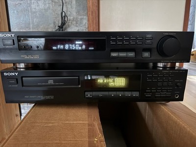   Sony ST-S211 HiFi Stereo FM-AM Tuner & Sony CD Player CDP-211