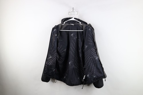 Salomon Womens Size Large Spell Out Outdoor Keystone Hooded Puffer Jacket Black - Picture 11 of 20