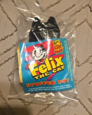 Vintage 1996 Wendy s Kids Meal Felix the Cat Plush Stuffed Toy - NEW Sealed