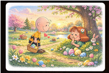 Charlie Brown Peanuts Easter Romance 120-Piece Springtime Puzzle Gift