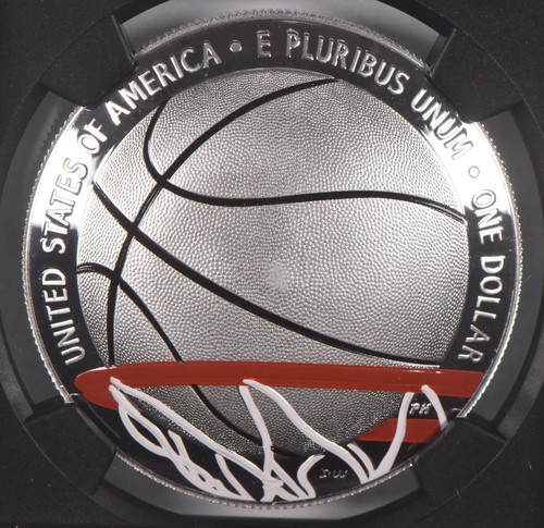 PF70 2020-P Basketball HOF $1 NGC Kareem Abdul Jabbar Commemorative Signed *1088 - Picture 4 of 5
