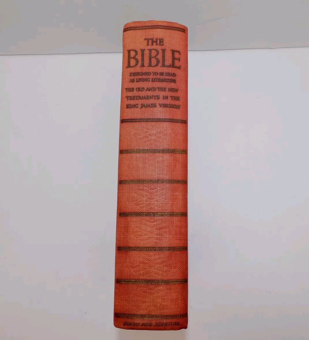 THE BIBLE Designed to be Read as Literature - Bates, 1937 hc, Simon and Schuster
