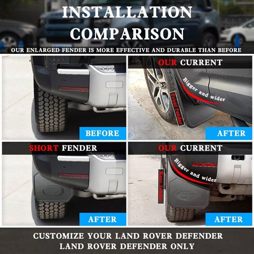 Guardabarros guardabarros para land rover defender 90 110 2020-2024 guardabarros guardabarros - Imagen 5 de 7