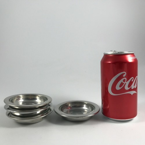 Vtg 24K ELECTRO G/P - Set of 4 ROUND Individual BUTTER PATS with GLASS LINERS - Picture 9 of 9