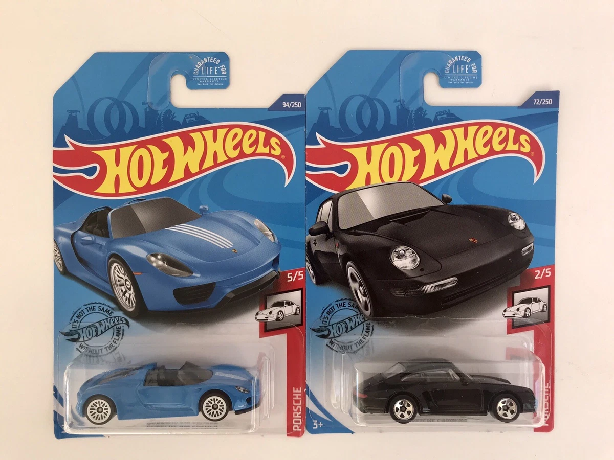 Hot Wheels Porsche 918 Spyder-Blu con ruote bianche-Carta lunga-Difficile da trovare Modello in miniatura da collezione 1/64 - Italia Hot Wheels Porsche 918 Spyder-Blu con ruote bianche-Carta lunga-Difficile da trovare Modello in miniatura da collezione 1/64 - Italia