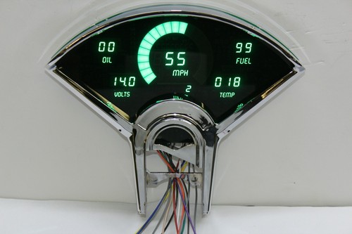 Chevy Bel Air DIGITAL DASH PANEL FOR 1955-1956 Gauges Intellitronix BLUE LEDs!! - Picture 4 of 6