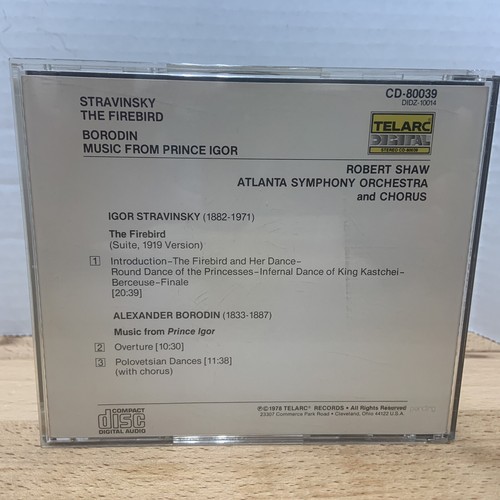 STRAVINSKY The Firebird SHAW TELARC DIGITAL Stereo JAPAN CD-80039 Smooth 1978 - Foto 2 di 3