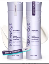 Keranique Deep Hydration Follicle Strengthening Shampoo & Conditioner Set 8FL OZ