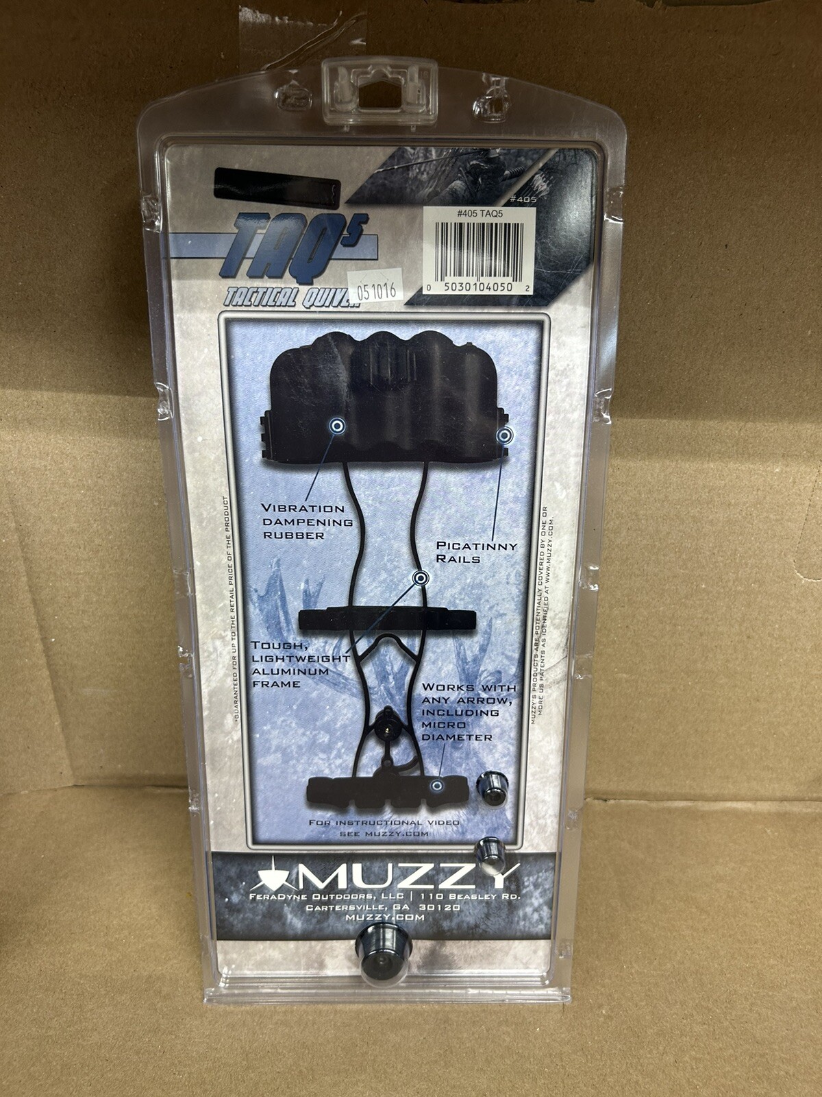 Muzzy Broadheads Bow Hunting Archery Tactical Quiver 405 TAQ5 Brand New Sealed. 