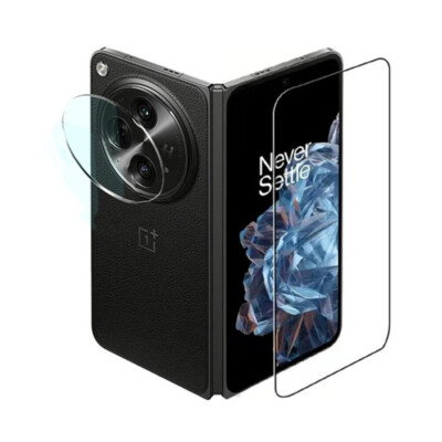 For OnePlus Open 9H Tempered Glass Front Screen Protector+Camera Lens Protector