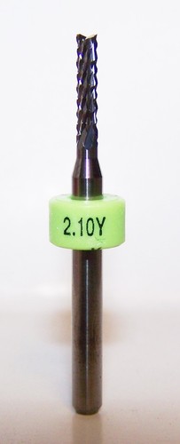 (5) 2.10mm (.0827") DIAMOND CUT CARBIDE ROUTER BURRS, FT WITH RING 2100.0827.315 - Picture 3 of 3