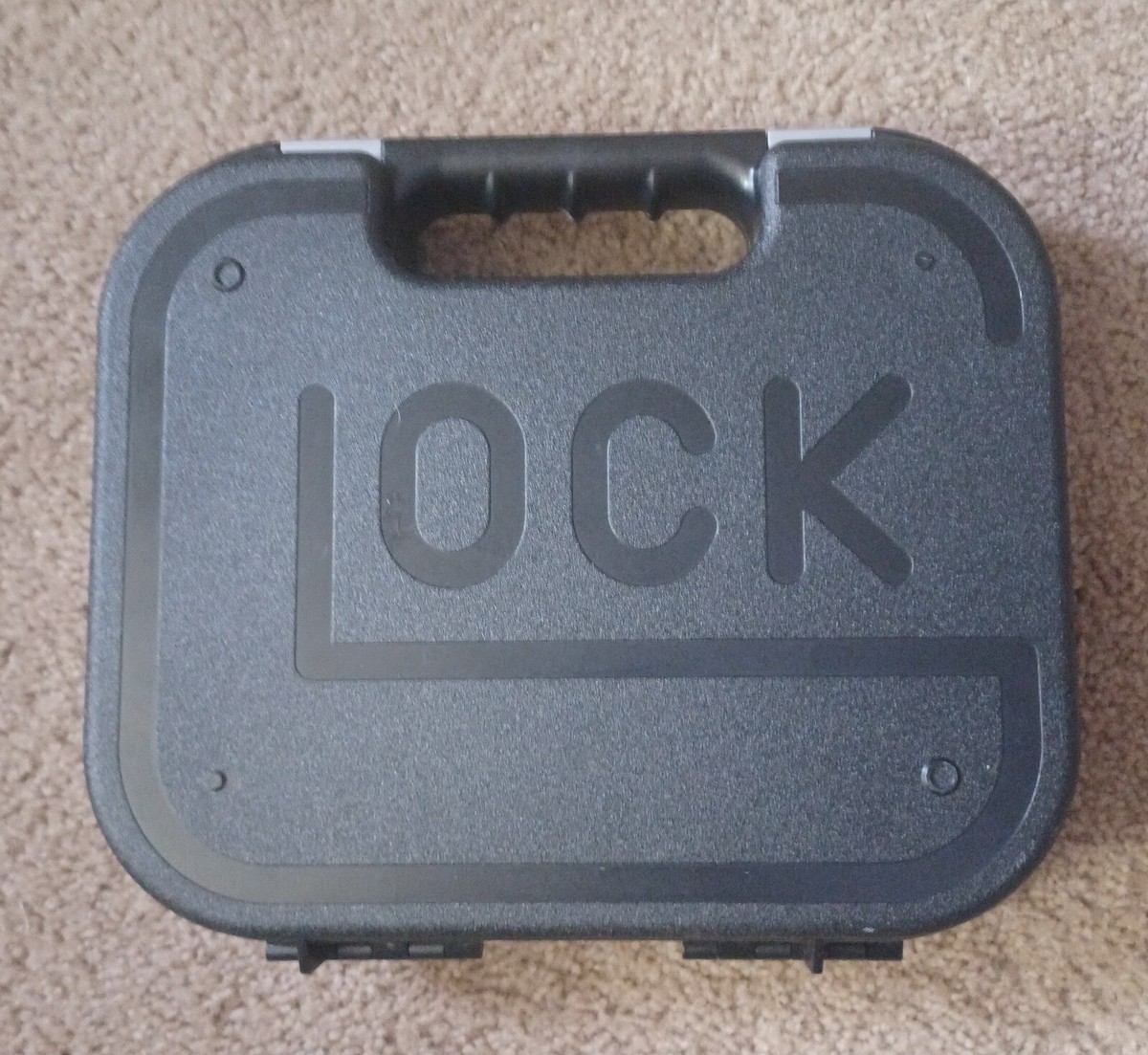 Glock OEM Pistol Case Factory Clam Shell FDE Black Padded G19X
