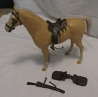 Vintage Marx Johnny West’s 12” Palomino Horse Thunderbolt