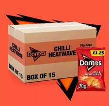 Box of 15 - Doritos Chilli Heatwave 70g - (£1.25 Bags) - Fast Delivery