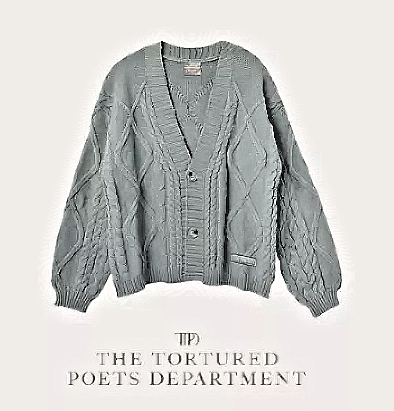 Taylor Swift TTPD Cardigan MD LG Tortured Poets Sealed Taylor Swift TTPD Cardigan MD LG Tortured Poets Sealed