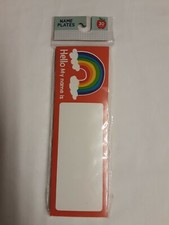 30 Count Rainbow "Hello My Name Is" Nameplates, BRAND NEW 