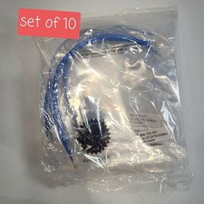 SET OF 10 CAT 5e Patch Cable 560-110-001 1' BLUE CAT5e 350Mhz RoHS COMPLIANT