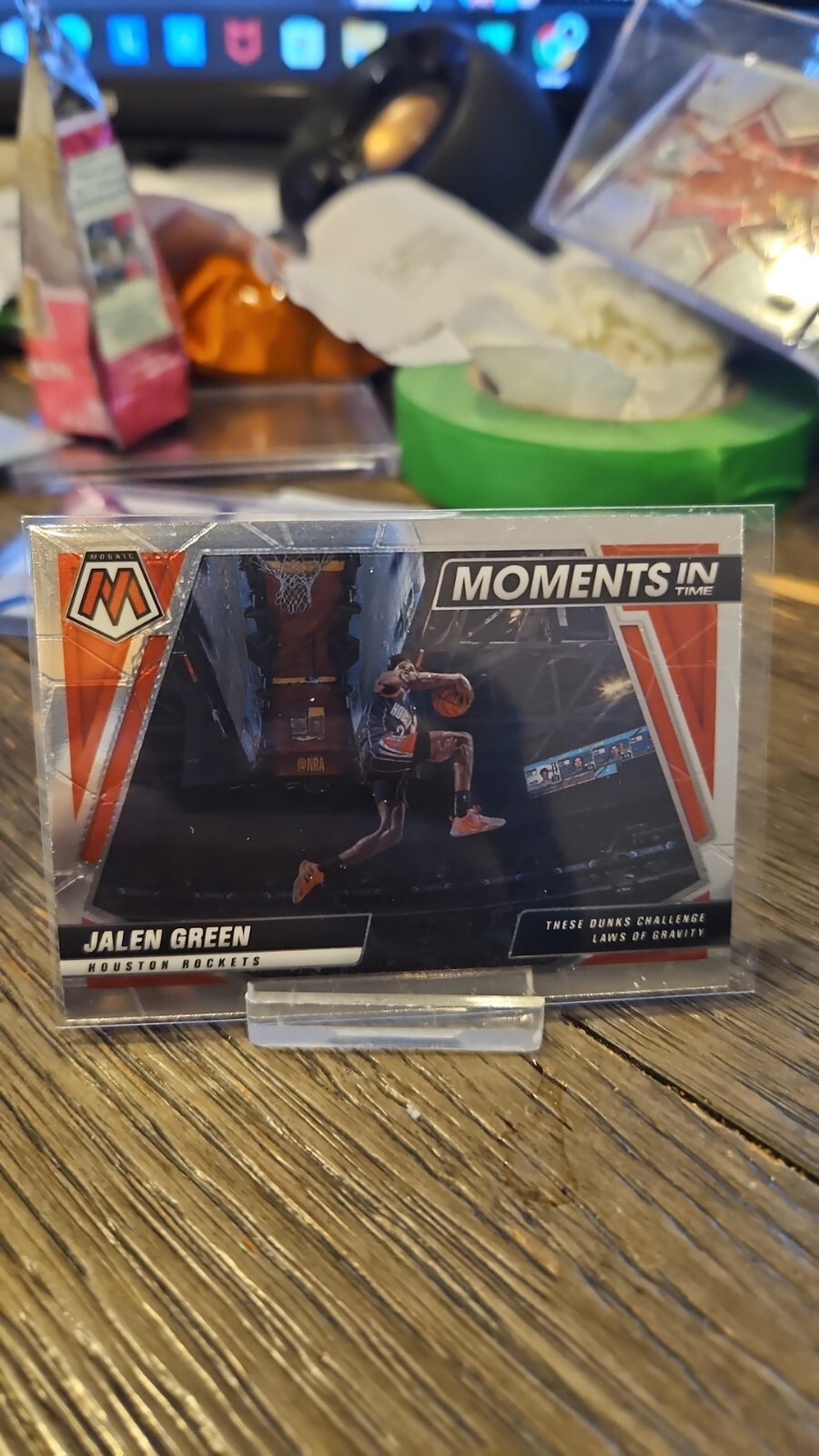 2021-22 Panini Mosaic #5 Jalen Green Moments in Time Houston Rockets