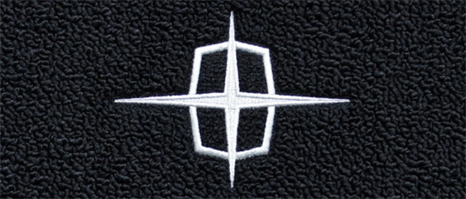ACC 1961-1969 Lincoln Continental Custom Lincoln Star Logo 4pc Loop Floor Mats - Image 2 of 4