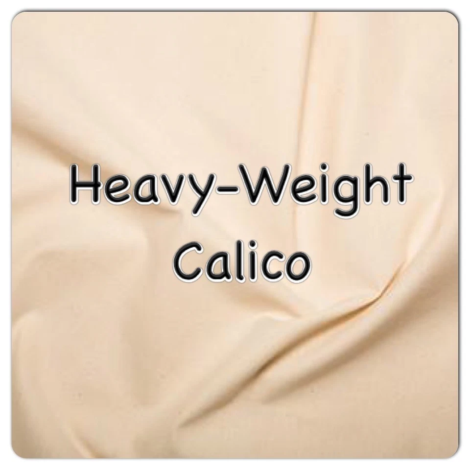 HEAVY-WEIGHT CALICO - 100% Cotton, 63" wide, 3, 4, 5, & 10 Metre Lengths. - Image 1 of 2