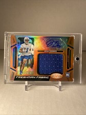 Josh Downs RC 2023 Panini Certified Freshman Fabric Signatures Mirror Orange/249