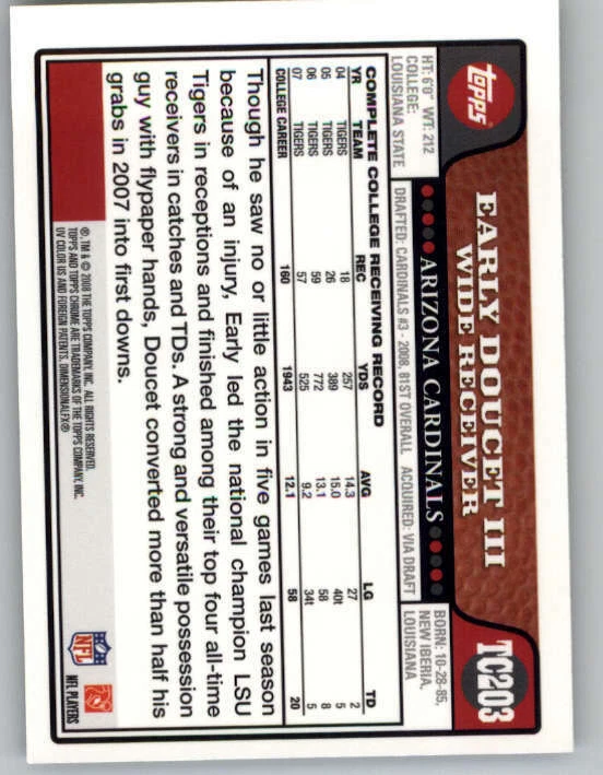 2007 Topps Chrome #TC203 Dwayne Bowe RC (ref 146591) - Image 2 of 2