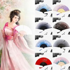 Colorful Chinese Japanese Folding Fan  Fan Han Clothing Accessories