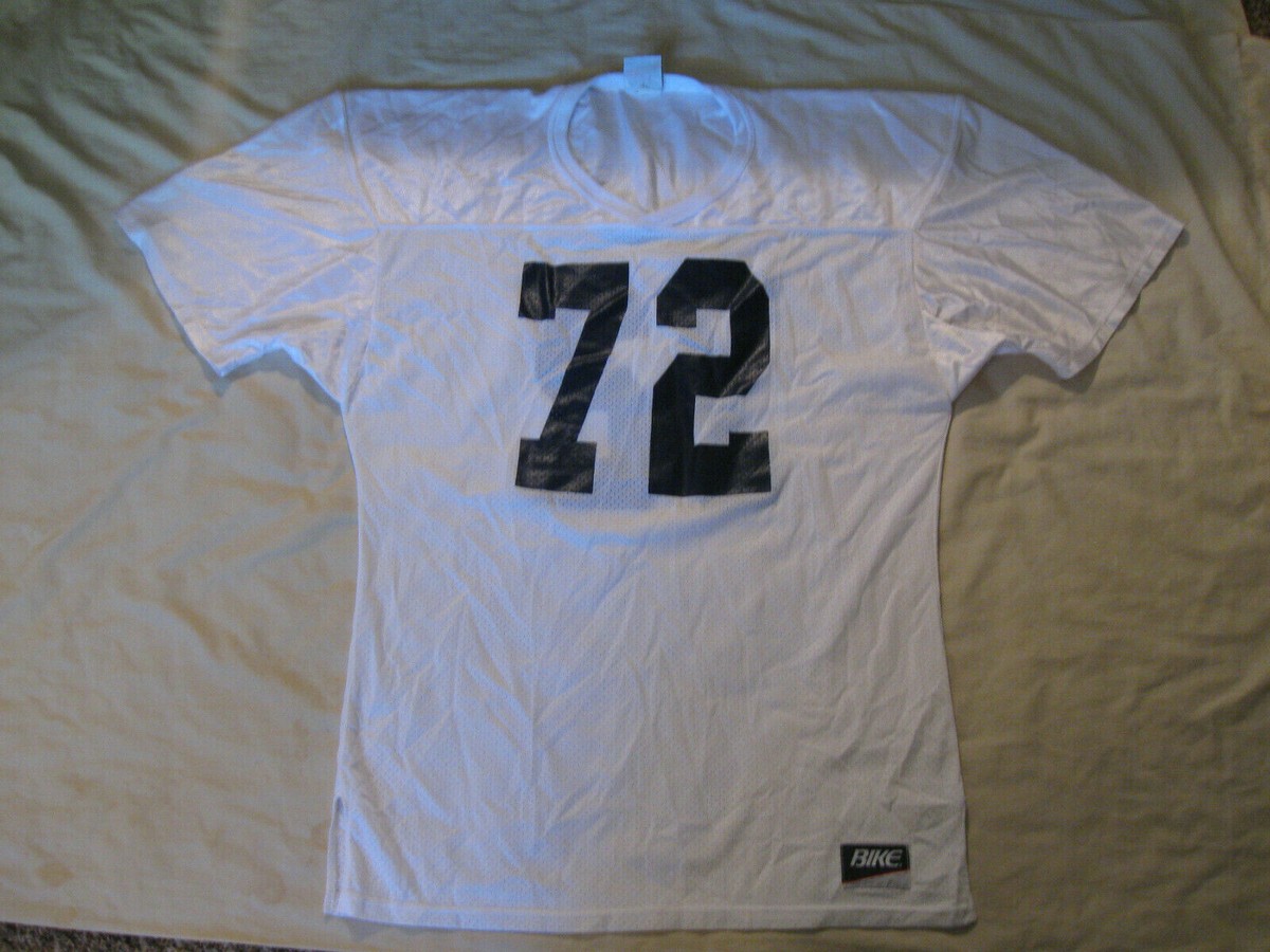 Vintage Bike Football Jersey Men's Large Guys 80s 90s White Made