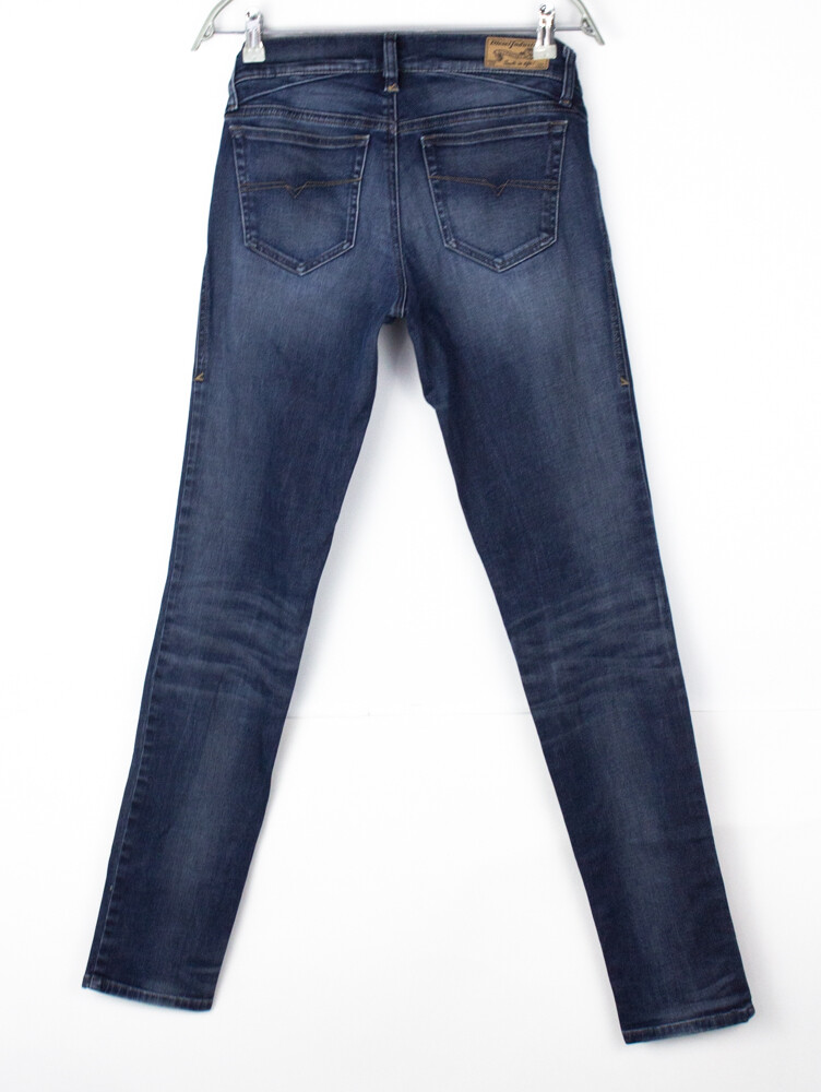 Jean Diesel Femme Getlegg - Taille 36 (W26/L32) - Coupe Skinny Slim En Coton/Élasthanne - Bleu - Occasion TBÉ