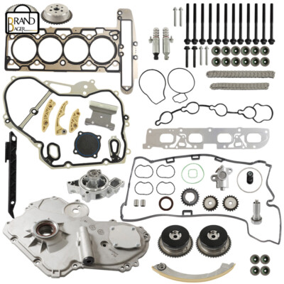 Timing Chain Kit Oil & Water Pump VCT Selenoid Actuator For GM Ecotec 2.2 2.4