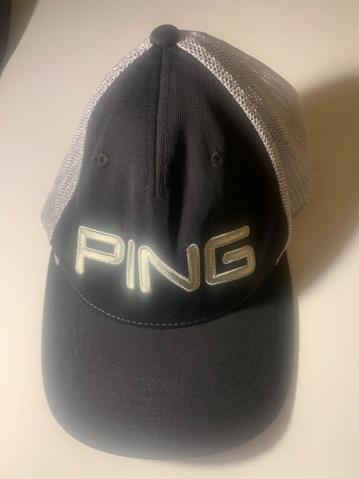 Ping Hat Cap Snap Back Adjustable Black Grey Pre-… - image 1