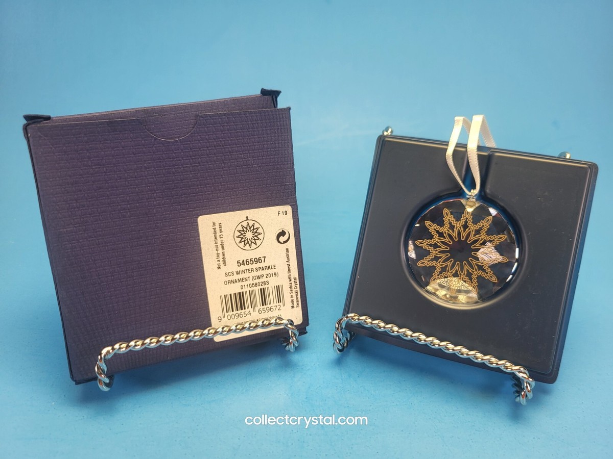 Swarovski Winter Sparkle 2019 Christmas Crystal Ornament MIB