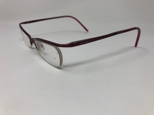 JAI KUDO Eyeglasses Frame Mod.463 Half Rimless 50-18-135 Burgundy Red YB73